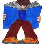 Boy Reading - Pen and Marker