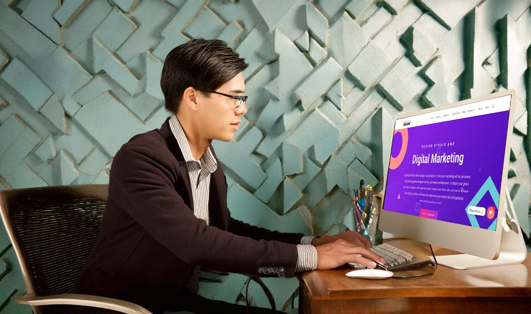 Man doing research