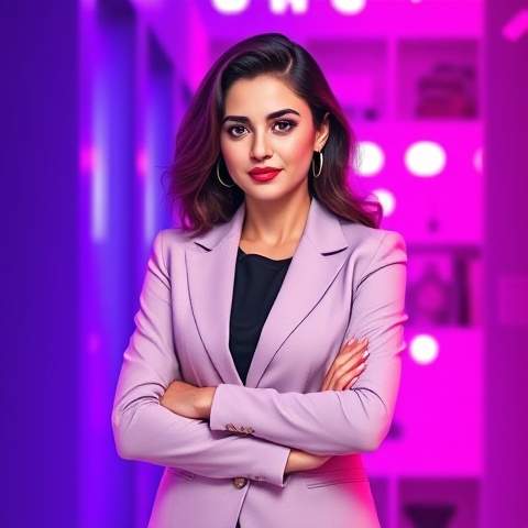 female graphic designer